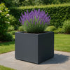 GARDRA Polyester plantenbak 120x120x100 cm - Zwartgrijs (RAL 7021) - Doika - Plantenbak - GARDRA -  - DOIKA-AP-07.1-RAL-7021