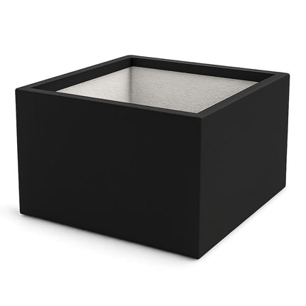 GARDRA Polyester plantenbak 120x120x60 cm - Gitzwart (RAL 9005) - Doika - Plantenbak - GARDRA -  - DOIKA-AP-07.3-RAL-9005