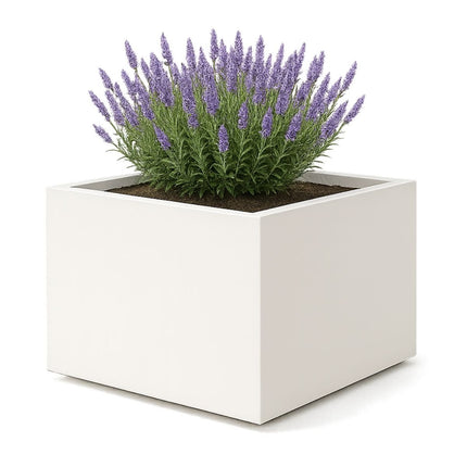 GARDRA Polyester plantenbak 120x120x80 cm - Zuiver Wit (RAL 9010) - Doika - Plantenbak - GARDRA -  - DOIKA-AP-07.2-RAL-9010