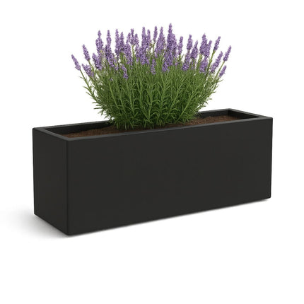 GARDRA Polyester plantenbak 120x30x50 cm - Gitzwart (RAL 9005) - Doika - Plantenbak - GARDRA -  - DOIKA-BP-34-RAL-9005