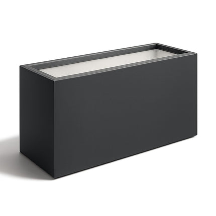 GARDRA Polyester plantenbak 120x30x60 cm - Gitzwart (RAL 9005) - Doika - Plantenbak - GARDRA -  - DOIKA-BP-19-RAL-9005