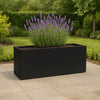GARDRA Polyester plantenbak 120x50x40 cm - Gitzwart (RAL 9005) - Doika - Plantenbak - GARDRA -  - DOIKA-BP-1.1-RAL-9005