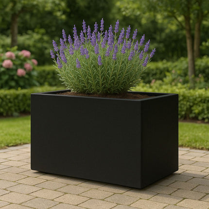GARDRA Polyester plantenbak 125x65x70 cm - Gitzwart (RAL 9005) - Doika - Plantenbak - GARDRA -  - DOIKA-BP-39-RAL-9005