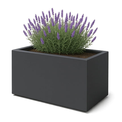GARDRA Polyester plantenbak 125x65x70 cm - Zwartgrijs (RAL 7021) - Doika - Plantenbak - GARDRA -  - DOIKA-BP-39-RAL-7021