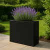 GARDRA Polyester plantenbak 130x40x120 cm - Gitzwart (RAL 9005) - Doika - Plantenbak - GARDRA -  - DOIKA-BP-16.1-RAL-9005