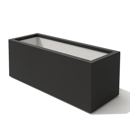 GARDRA Polyester plantenbak 137x50x50 cm - Zwartgrijs (RAL 7021) - Doika - Plantenbak - GARDRA -  - DOIKA-BP-22-RAL-7021