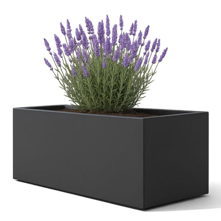 GARDRA Polyester plantenbak 137x50x50 cm - Zwartgrijs (RAL 7021) - Doika - Plantenbak - GARDRA -  - DOIKA-BP-22-RAL-7021