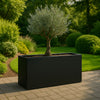 GARDRA Polyester plantenbak 150x25x80 cm - Gitzwart (RAL 9005) - Doika - Plantenbak - GARDRA -  - DOIKA-BP-5.1-RAL-9005