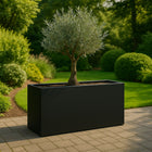 GARDRA Polyester plantenbak 150x25x80 cm - Gitzwart (RAL 9005) - Doika - Plantenbak - GARDRA -  - DOIKA-BP-5.1-RAL-9005