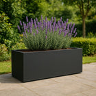 GARDRA Polyester plantenbak 158x45x52.5 cm - Zwartgrijs (RAL 7021) - Doika - Plantenbak - GARDRA -  - DOIKA-BP-53-RAL-7021