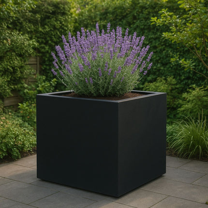 GARDRA Polyester plantenbak 160x160x160 cm - Gitzwart (RAL 9005) - Doika - Plantenbak - GARDRA -  - DOIKA-AP-17-RAL-9005
