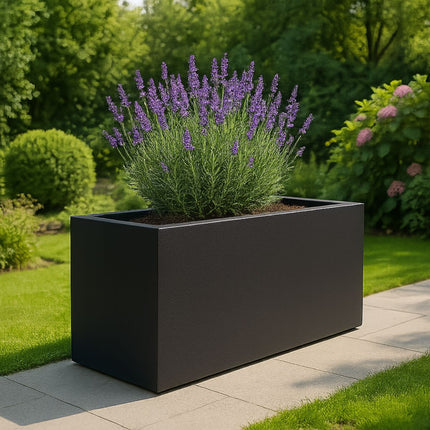 GARDRA Polyester plantenbak 162x60x70 cm - Gitzwart (RAL 9005) - Doika - Plantenbak - GARDRA -  - DOIKA-BP-26-RAL-9005