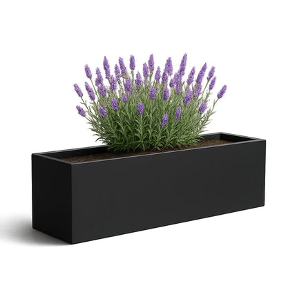 GARDRA Polyester plantenbak 170x40x40 cm - Gitzwart (RAL 9005) - Doika - Plantenbak - GARDRA -  - DOIKA-BP-32-RAL-9005