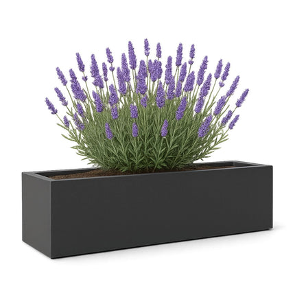 GARDRA Polyester plantenbak 170x40x40 cm - Zwartgrijs (RAL 7021) - Doika - Plantenbak - GARDRA -  - DOIKA-BP-32-RAL-7021