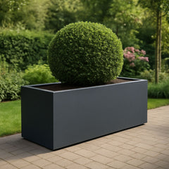 GARDRA Polyester plantenbak 200x50x60 cm - Zwartgrijs (RAL 7021) - Doika - Plantenbak - GARDRA -  - DOIKA-BP-03-RAL-7021