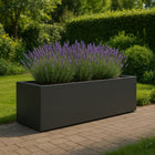 GARDRA Polyester plantenbak 200x60x60 cm - Zwartgrijs (RAL 7021) - Doika - Plantenbak - GARDRA -  - DOIKA-BP-38-RAL-7021
