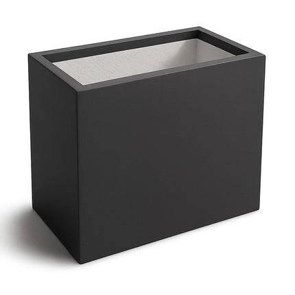 GARDRA Polyester plantenbak 45x30x50 cm - Zwartgrijs (RAL 7021) - Doika - Plantenbak - GARDRA -  - DOIKA-BP-35-RAL-7021