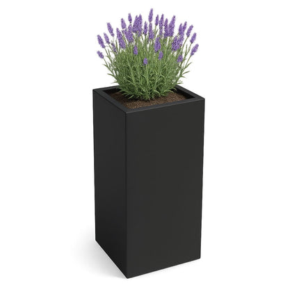 GARDRA Polyester plantenbak 50x50x120 cm - Gitzwart (RAL 9005) - Doika - Plantenbak - GARDRA -  - DOIKA-CP-0-RAL-9005