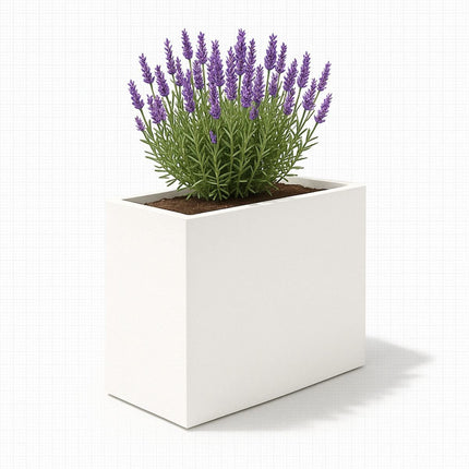 GARDRA Polyester plantenbak 80x40x80 cm - Zuiver Wit (RAL 9010) - Doika - Plantenbak - GARDRA -  - DOIKA-BP-45-RAL-9010