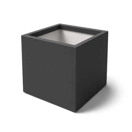 GARDRA Polyester plantenbak 80x80x80 cm - Zwartgrijs (RAL 7021) - Doika - Plantenbak - GARDRA -  - DOIKA-AP-05-RAL-7021