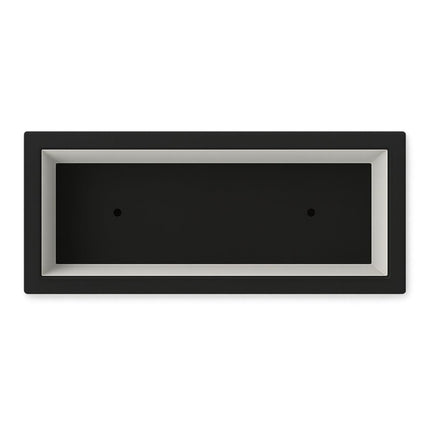 GARDRA Polyester plantenbak 90x25x80 cm - Gitzwart (RAL 9005) - Doika - Plantenbak - GARDRA -  - DOIKA-BP-05 9005