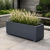 GARDRA Polyester plantenbak met wielen 100x40x40 cm - Zwartgrijs (RAL 7021) - Doika - Plantenbak - GARDRA -  - 
