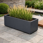 GARDRA Polyester plantenbak met wielen 120x50x40 cm - Zwartgrijs (RAL 7021) - Doika - Plantenbak - GARDRA -  - 
