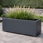 GARDRA Polyester plantenbak met wielen 120x50x60 cm - Zwartgrijs (RAL 7021) - Doika - Plantenbak - GARDRA -  - 