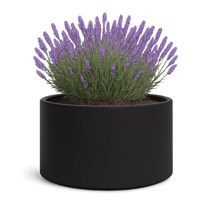 GARDRA Polyester plantenbak Ø 100x60 cm - Gitzwart (RAL 9005) - Doika - Plantenbak - GARDRA -  - DOIKA-FP-3 9005