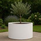 GARDRA Polyester plantenbak Ø 100x60 cm - Zuiver Wit (RAL 9010) - Doika - Plantenbak - GARDRA -  - DOIKA-FP-3 9010