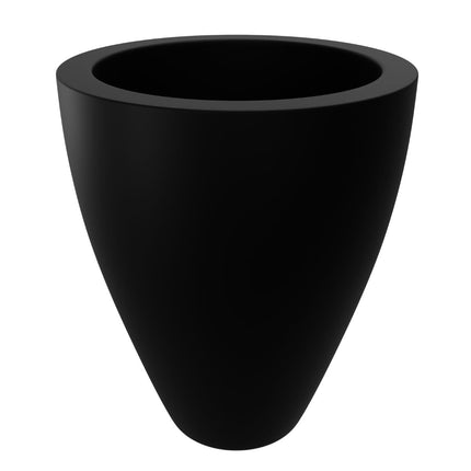 GARDRA Polyester plantenbak Ø 68x80 cm - Gitzwart (RAL 9005) - Doika - Plantenbak - GARDRA -  - DOIKA-DP-2 9005