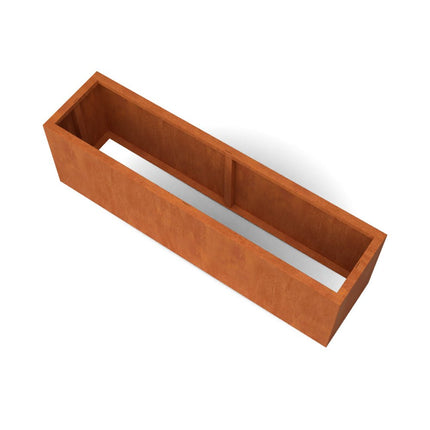 Geroba Artesa cortenstalen plantenbak rechthoek zonder bodem 200x50x60cm 59kg - Doika - Plantenbak - Geroba - ArtesaZB17