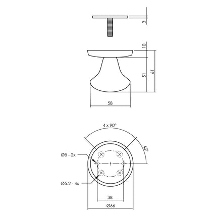 Intersteel Basis voordeurset veiligheidsbeslag SKG*** rond rvs zwart met kerntrekbeveiliging - Doika - Voordeurbeslag set - Intersteel - 8714186540114 - 23,405,730