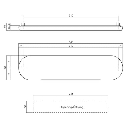 Intersteel Brievenbus ovaal verdekt naar buitendraaiend rvs geborsteld - Doika - Briefplaat - Intersteel - 8714186122341 - 35,400,060