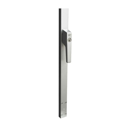 Intersteel Deurespagnolet afsluitbaar Links 2200mm met uitwisselbare cilinder aluminium - Doika - Deurespagnoletten - Intersteel - 8718419305037 - SI - 1424 - 22A - 71L