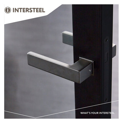 Intersteel Deurkruk Amsterdam met minimalistische rozet antracietgrijs - Doika - Deurkrukken op rozet - Intersteel - 8714186548271 - 29,092,202