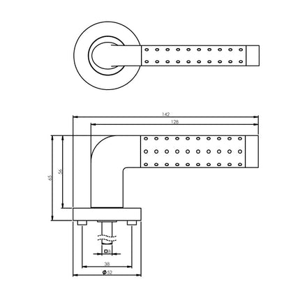 Intersteel Deurkruk Marion op rozet chroom - Doika - Deurkrukken op rozet - Intersteel - 8714186144060 - 16,168,402