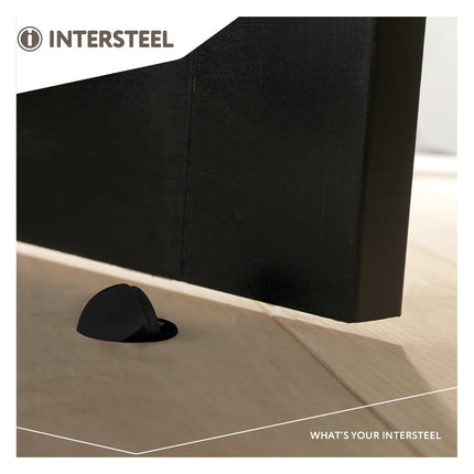 Intersteel Deurstop rond model mat zwart - Doika - Deurstoppers - Intersteel - 8714186179390 - 23,442,020