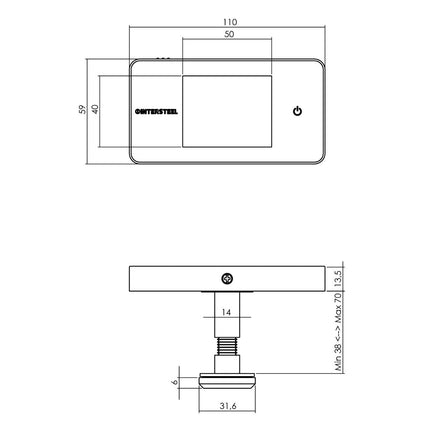 Intersteel Digitale deurcamera Basic - Doika - Deurcamera's en - spionnen - Intersteel - 8714186391631 - 99,405,504