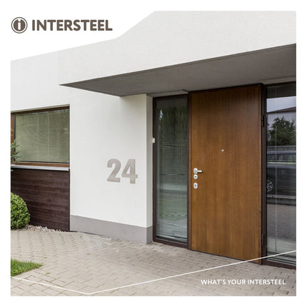 Intersteel Huisnummer 0 XL hoogte 30 cm rvs geborsteld - Doika - Huisnummer - Intersteel - 8714186503072 - 35,402,110