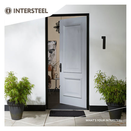 Intersteel Huisnummer 1 XL hoogte 30 cm rvs/mat zwart - Doika - Huisnummer - Intersteel - 8714186503287 - 23,402,111