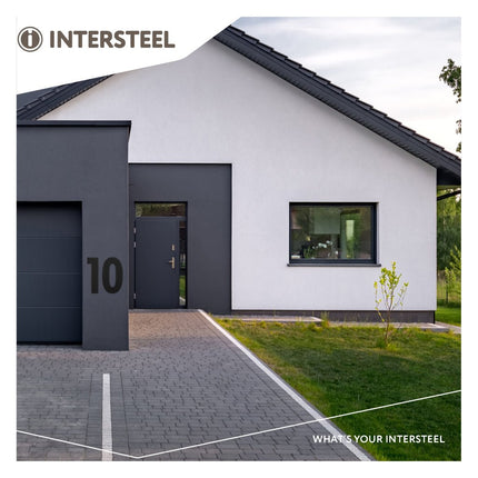 Intersteel Huisnummer 3 XL hoogte 30 cm rvs/mat zwart - Doika - Huisnummer - Intersteel - 8714186503300 - 23,402,113