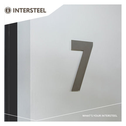 Intersteel Huisnummer 7 XL hoogte 30 cm rvs geborsteld - Doika - Huisnummer - Intersteel - 8714186503140 - 35,402,117