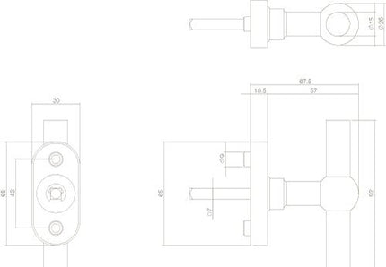 Intersteel Raamkruk T - vorm rvs geborsteld - Doika - Raamkrukken - Intersteel - 8714186112632 - 35,615,640