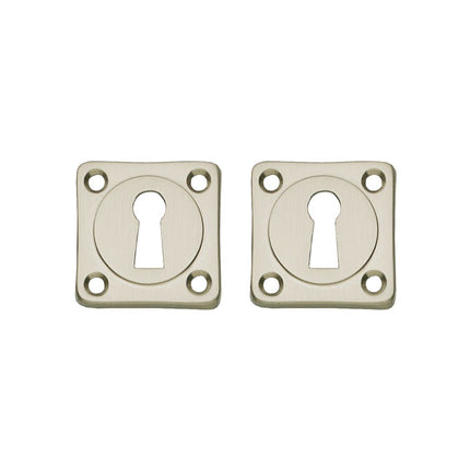 Intersteel Rozet sleutelgat vierkant nikkel mat - Doika - Rozetten - Intersteel - 8714186648339 - 19,318,386