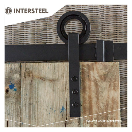 Intersteel Schuifdeursysteem Modern mat zwart - Doika - Schuifdeursystemen - Intersteel - 8714186448038 - 23,450,123