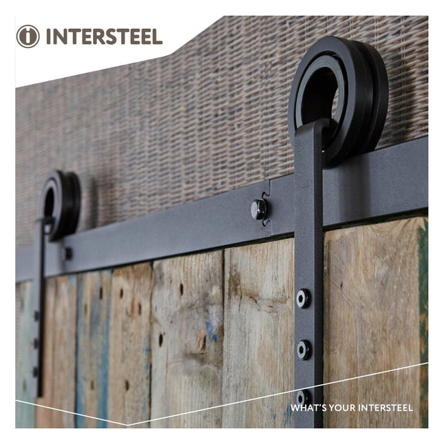 Intersteel Schuifdeursysteem Modern mat zwart - Doika - Schuifdeursystemen - Intersteel - 8714186448038 - 23,450,123