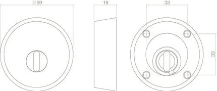 Intersteel Veiligheidsrozet SKG*** voor oplegsloten met kerntrekbeveiliging rvs geborsteld - Doika - Veiligheidsrozetten - Intersteel - 8714186421130 - 35,375,599