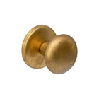 Intersteel Voordeurknop paddenstoel ø58mm op achterplaat ø66mm éénzijdige montage PVD messing getrommeld - Doika - Voordeurknoppen - Intersteel - 8714186653623 - 11,393,036