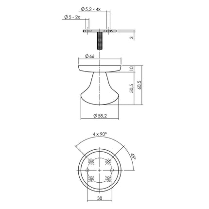 Intersteel Voordeurset veiligheidsbeslag SKG*** rond rvs geborsteld - Doika - Voordeurbeslag set - Intersteel - 8714186562383 - 35,405,731